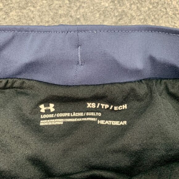 Under Armour Shorts Womens XS Extra Small Purple Blue Heatgear Drawcord Lined - Picture 6 of 12